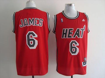 LeBron James Miami Heat red jersey