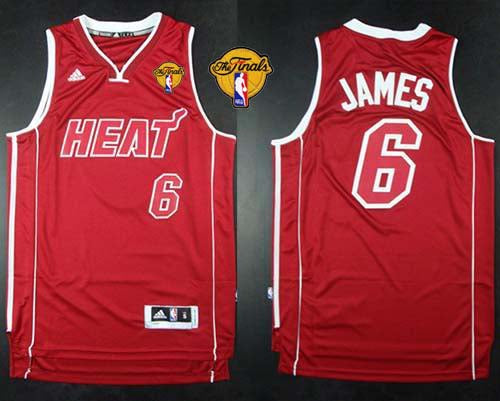 LeBron James Miami Heat red jersey