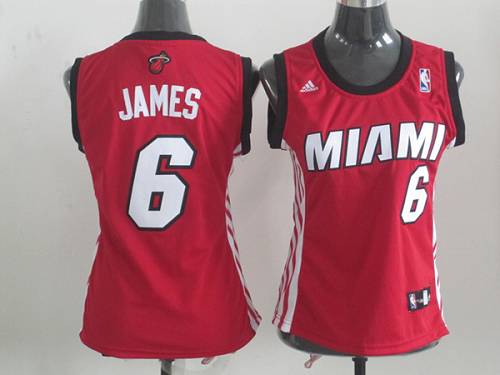 LeBron James Miami Heat red Alternate jersey