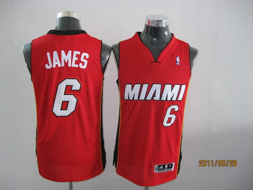 LeBron James Revolution Miami Heat red jersey