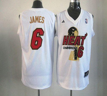LeBron James Miami Heat white jersey