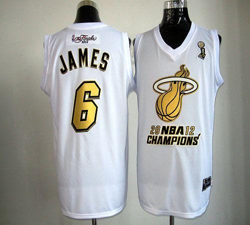 LeBron James Miami Heat white jersey