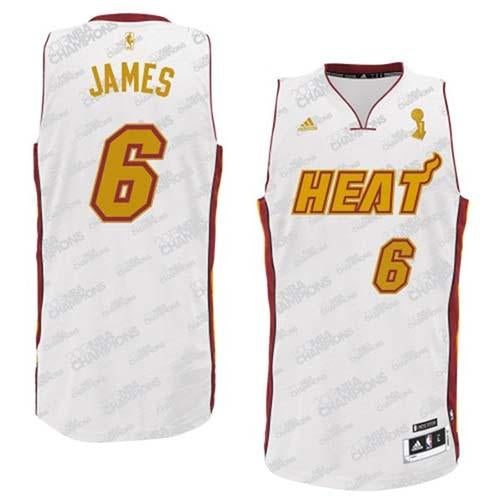 LeBron James Miami Heat white Fashion jersey