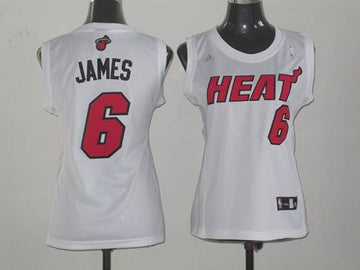 LeBron James Miami Heat white Fashion jersey