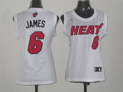 LeBron James Miami Heat white Fashion jersey