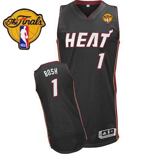 Finals Patch Miami Heat black jersey