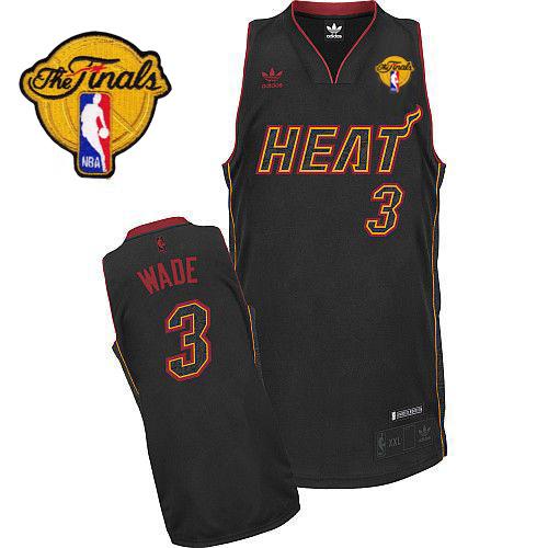 Finals Patch Miami Heat black Fashion jersey