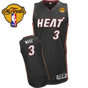 Finals Patch Miami Heat black jersey
