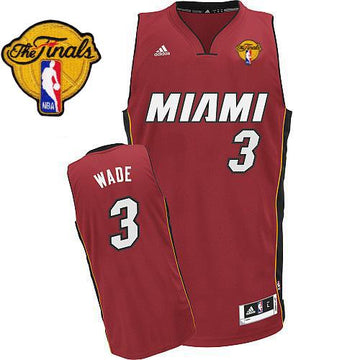 Finals Patch Miami Heat red jersey