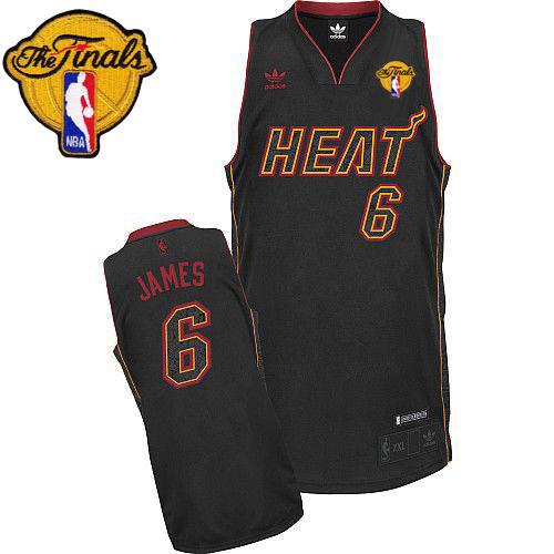 Finals Patch Miami Heat black Fashion jersey