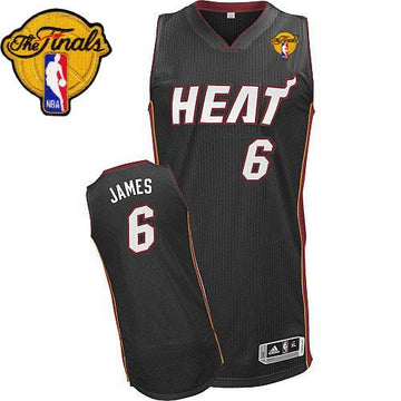 Finals Patch Miami Heat black jersey