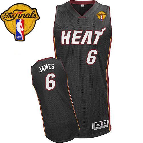 Finals Patch Miami Heat black jersey