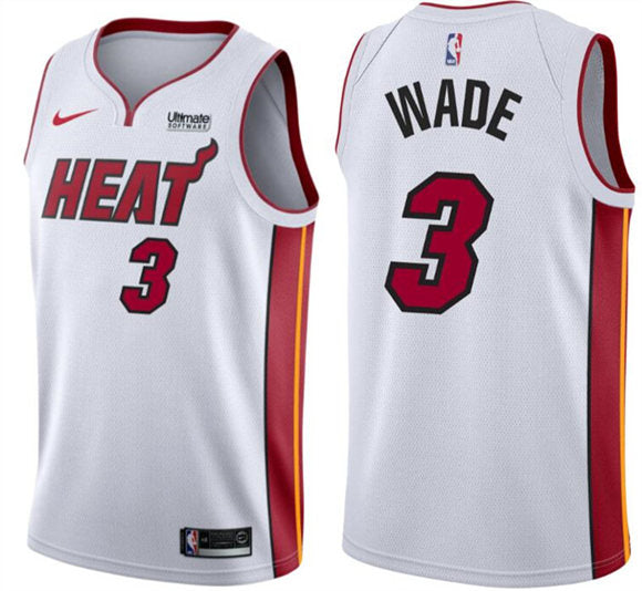 Dwyane Wade Miami Heat white jersey