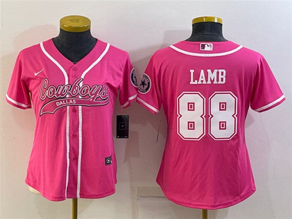 CeeDee Lamb Dallas Cowboys pink jersey