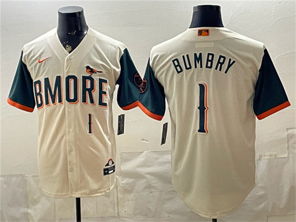 Al Bumbry Natural Baltimore Orioles City Connect jersey