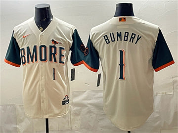 Al Bumbry Natural Baltimore Orioles City Connect jersey