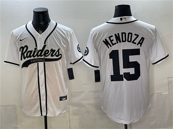 Fernando Mendoza Las Vegas Raiders white jersey