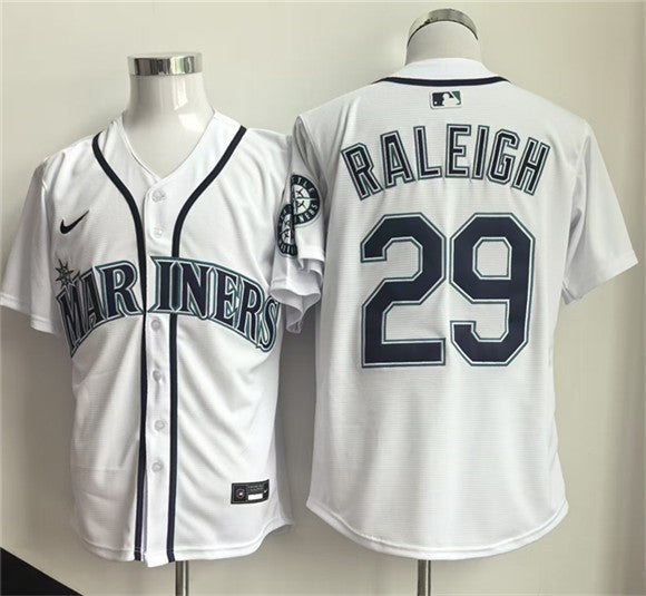 Cal Raleigh Seattle Mariners white jersey