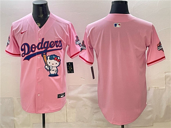 Custom Los Angeles Dodgers pink jersey