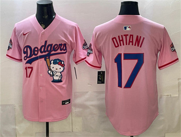 Shohei Ohtani Los Angeles Dodgers pink jersey