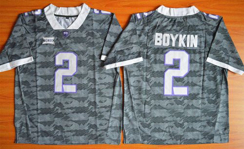 Trevone Boykin TCU Horned Frogs grey jersey