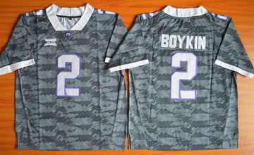 Trevone Boykin TCU Horned Frogs grey jersey
