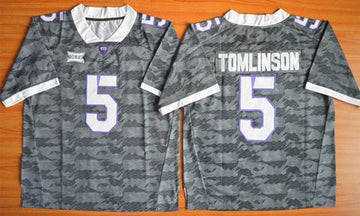 LaDainian Tomlinson TCU Horned Frogs grey jersey