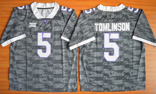 LaDainian Tomlinson TCU Horned Frogs grey jersey