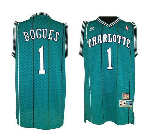 Muggsy Bogues Charlotte Hornets green jersey