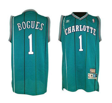 Muggsy Bogues Charlotte Hornets green jersey