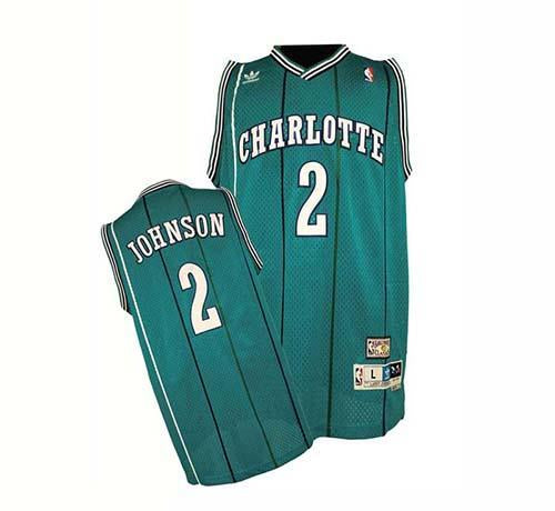 Larry Johnson Charlotte Hornets green jersey