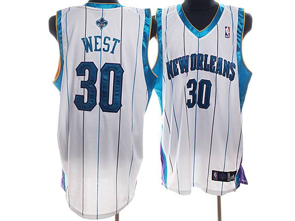 David West Charlotte Hornets white jersey