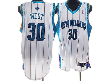 David West Charlotte Hornets white jersey