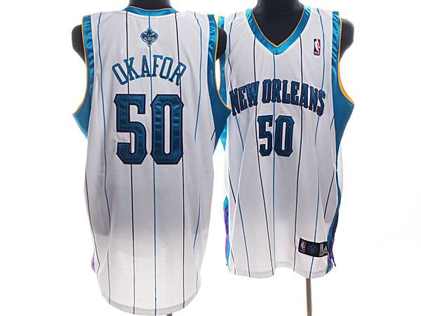 Emeka Okafor Charlotte Hornets white jersey