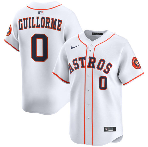 Luis Guillorme Houston Astros white Home jersey