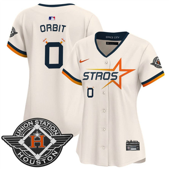 Orbit Houston Astros cream City Connect jersey