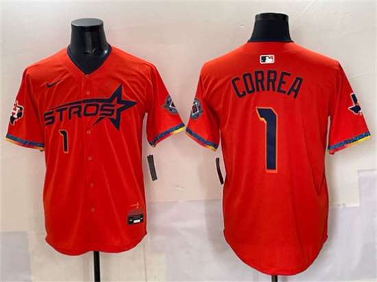 Carlos Correa Houston Astros orange City Connect jersey
