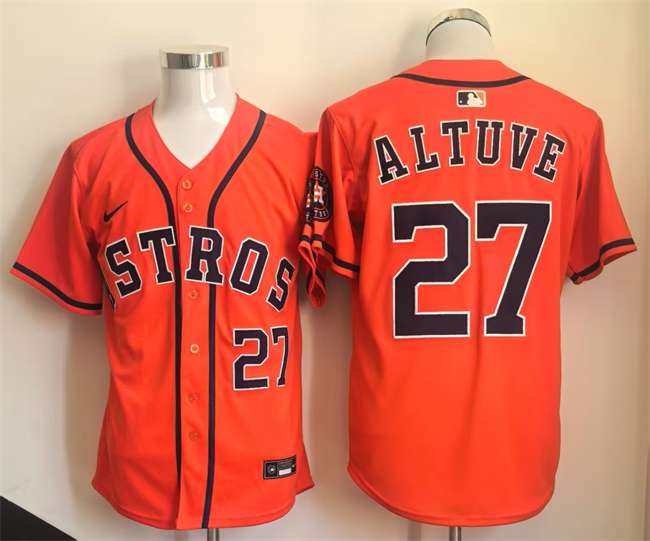 Jose Altuve Houston Astros orange jersey