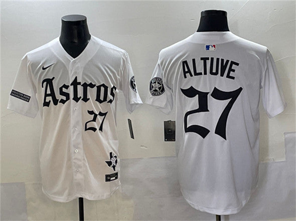 Jose Altuve Houston Astros white jersey