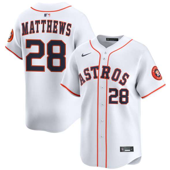 Brice Matthews Houston Astros white Home jersey