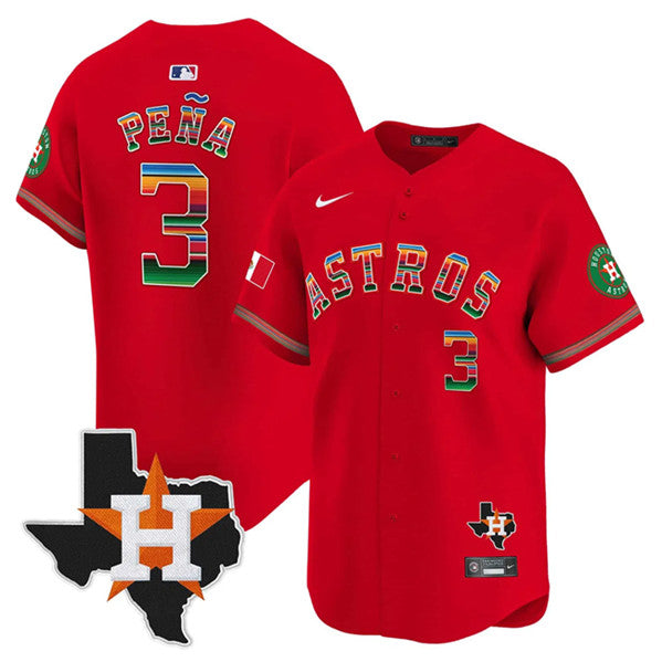 Jeremy Pena Houston Astros red jersey
