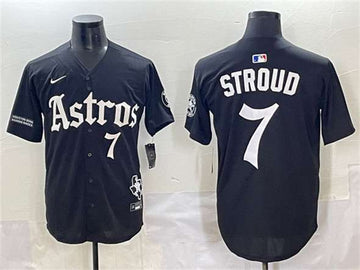 CJ Stroud Houston Astros black jersey