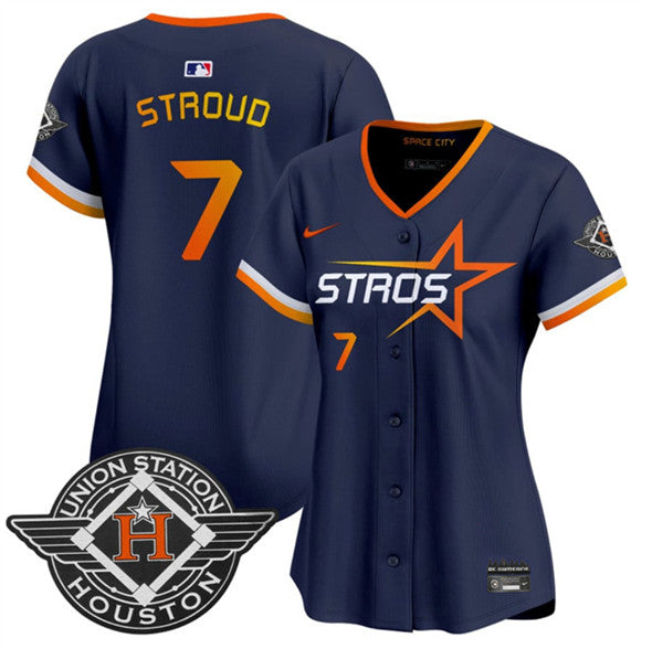 CJ Stroud Houston Astros navy City Connect jersey