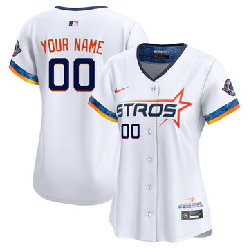 Custom Houston Astros white City Connect jersey