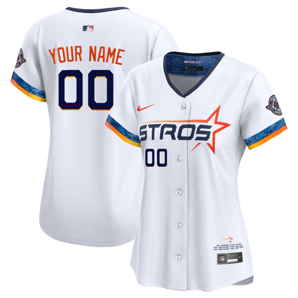 Custom Houston Astros white City Connect jersey