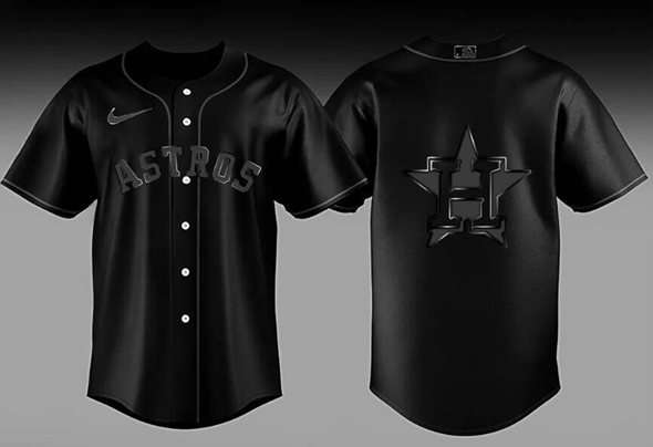 Back In Houston Astros black jersey