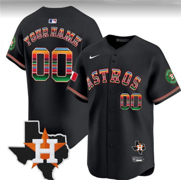 Custom Houston Astros black jersey