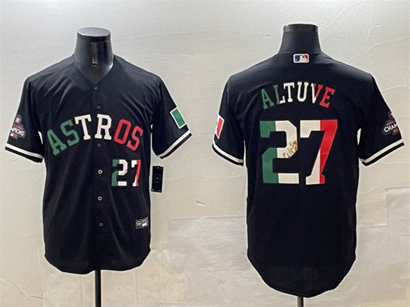 Custom Houston Astros black jersey