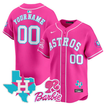 Custom Houston Astros pink jersey