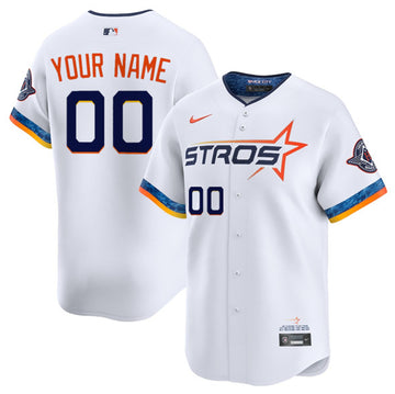 Custom Houston Astros white City Connect jersey